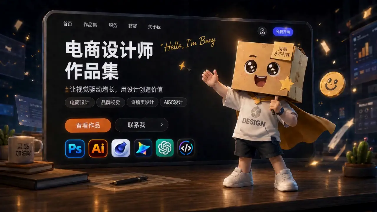 AI 叙事海报作品