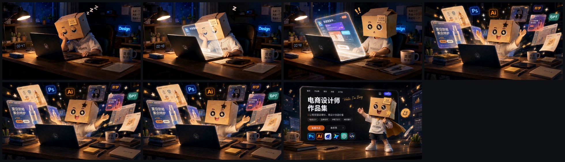 设计工作流程预览
